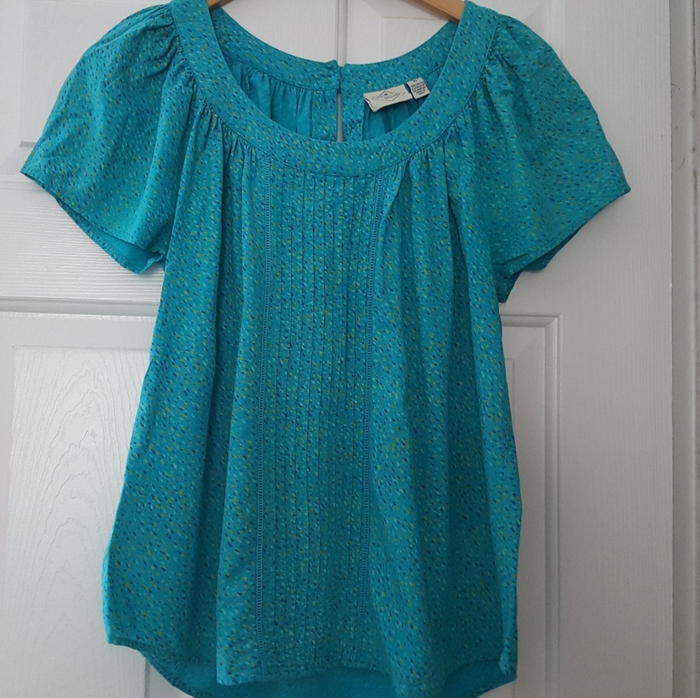 "SOLD" St. John's Bay Short Sleeve Blouse